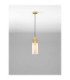 Maru Slim Pendant Ceiling Light Brass Gold E27 1x12W-4