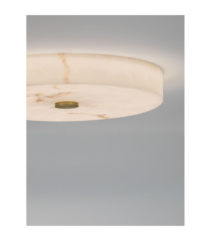 Serita Flush Ceiling Light Brass Gold Triac Dimmable LED 28W 1952lm 3000K-6