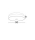 Serita Flush Ceiling Light Brass Gold Triac Dimmable LED 36W 2381lm 3000K-3