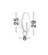 Aider Integrated LED Wall Lamp Matt Black LED 6W 224lm 3000K-2