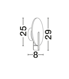 Aider Integrated LED Wall Lamp Matt Black LED 6W 224lm 3000K-2