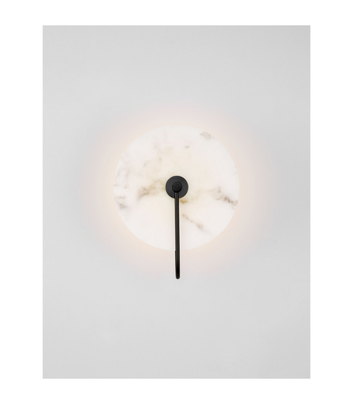 Maru Integrated LED Wall Lamp Matt Black LED 6W 262lm 3000K-2