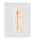 Aider Integrated LED Wall Lamp Brass Gold LED 19W 866lm 3000K-3