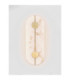 Aider Integrated LED Wall Lamp Brass Gold LED 19W 866lm 3000K-4
