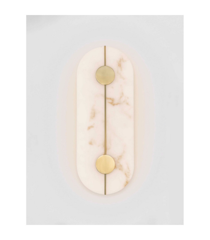 Aider Integrated LED Wall Lamp Brass Gold LED 19W 866lm 3000K-4