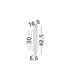 Aider Integrated LED Wall Lamp Brass Gold LED 19W 866lm 3000K-7