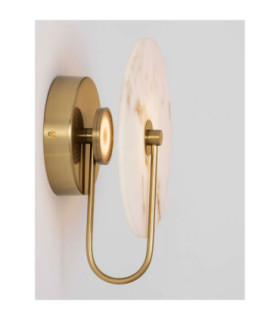 Aider Integrated LED Wall Lamp Brass Gold LED 6W 417lm 3000K-2