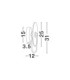 Aider Integrated LED Wall Lamp Brass Gold LED 6W 417lm 3000K-7