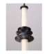 Stalactite Slim Pendant Ceiling Light Sandy Black Triac Dimmable LED 8W 465lm 3000K-6