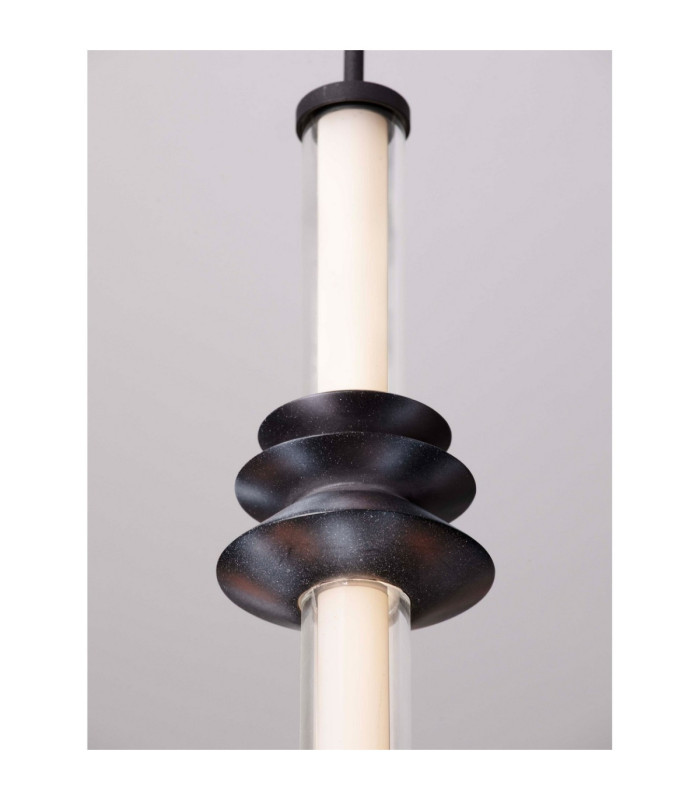 Stalactite Slim Pendant Ceiling Light Sandy Black Triac Dimmable LED 8W 465lm 3000K-6