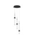 Stalactite Cluster Pendant Ceiling Light Sandy Black Triac Dimmable LED 18W 1346lm 3000K-1