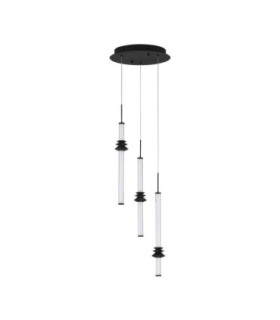Stalactite Cluster Pendant Ceiling Light Sandy Black Triac Dimmable LED 18W 1346lm 3000K-1