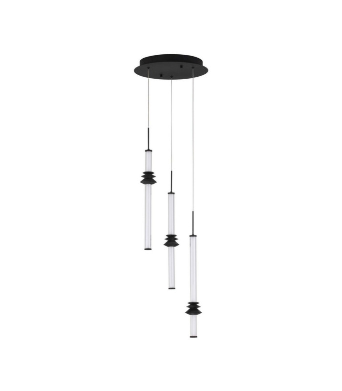 Stalactite Cluster Pendant Ceiling Light Sandy Black Triac Dimmable LED 18W 1346lm 3000K-1