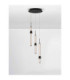 Stalactite Cluster Pendant Ceiling Light Sandy Black Triac Dimmable LED 18W 1346lm 3000K-4