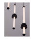 Stalactite Cluster Pendant Ceiling Light Sandy Black Triac Dimmable LED 18W 1346lm 3000K-6