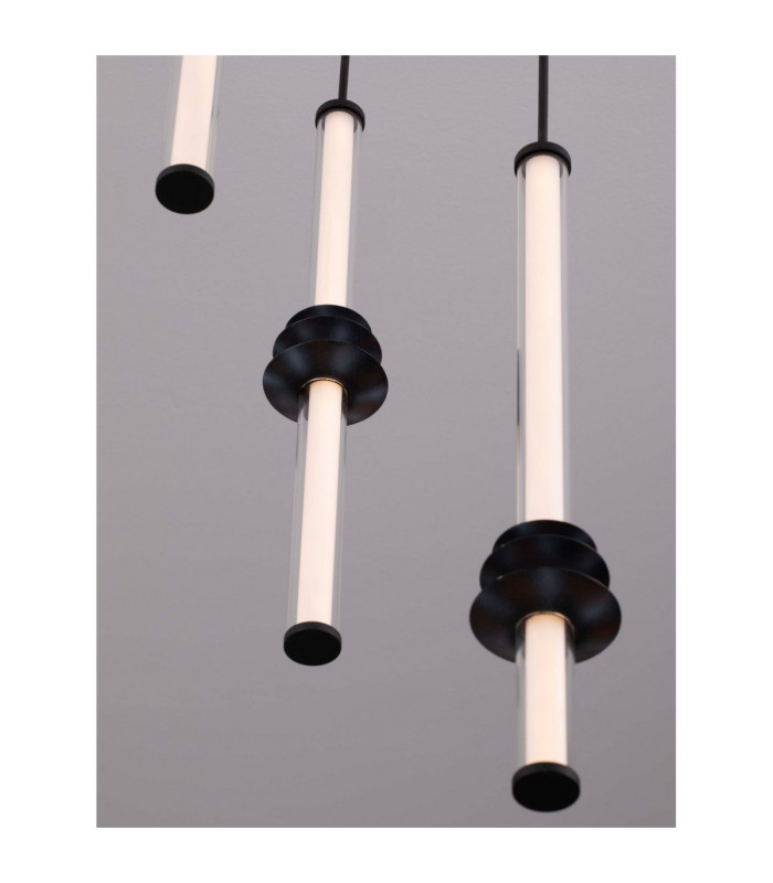 Stalactite Cluster Pendant Ceiling Light Sandy Black Triac Dimmable LED 18W 1346lm 3000K-6