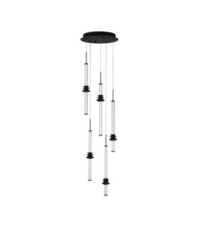 Stalactite Cluster Pendant Ceiling Light Sandy Black Triac Dimmable LED 32W 2306lm 3000K-1