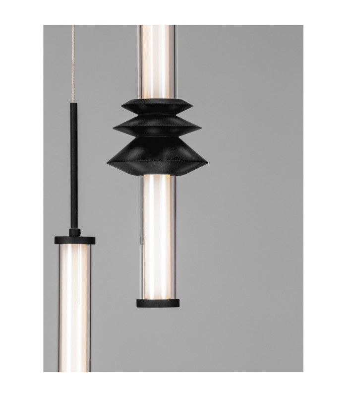Stalactite Cluster Pendant Ceiling Light Sandy Black Triac Dimmable LED 32W 2306lm 3000K-5