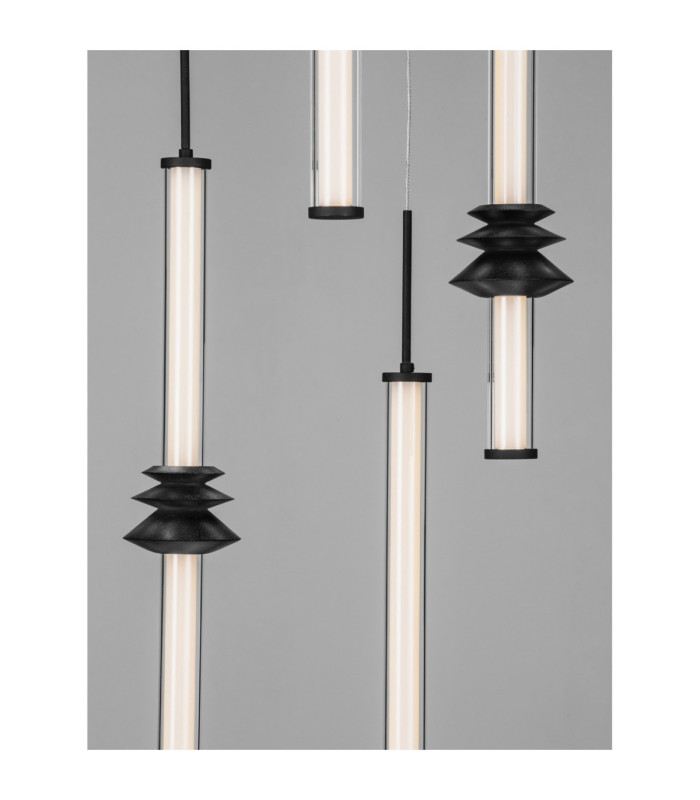 Stalactite Cluster Pendant Ceiling Light Sandy Black Triac Dimmable LED 32W 2306lm 3000K-6
