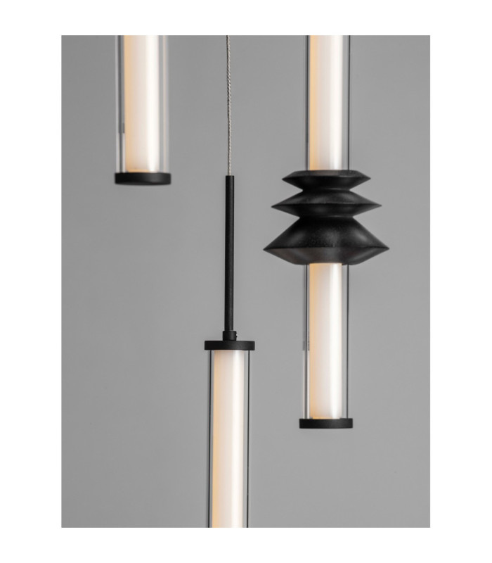 Stalactite Cluster Pendant Ceiling Light Sandy Black Triac Dimmable LED 32W 2306lm 3000K-7