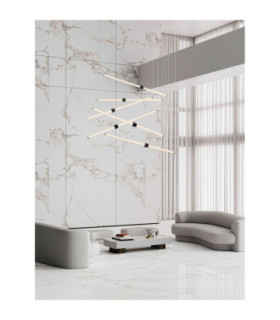 Stalactite Cluster Pendant Ceiling Light Sandy Black Triac Dimmable LED 79W 6467lm 3000K-2