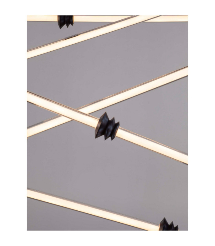 Stalactite Cluster Pendant Ceiling Light Sandy Black Triac Dimmable LED 79W 6467lm 3000K-5