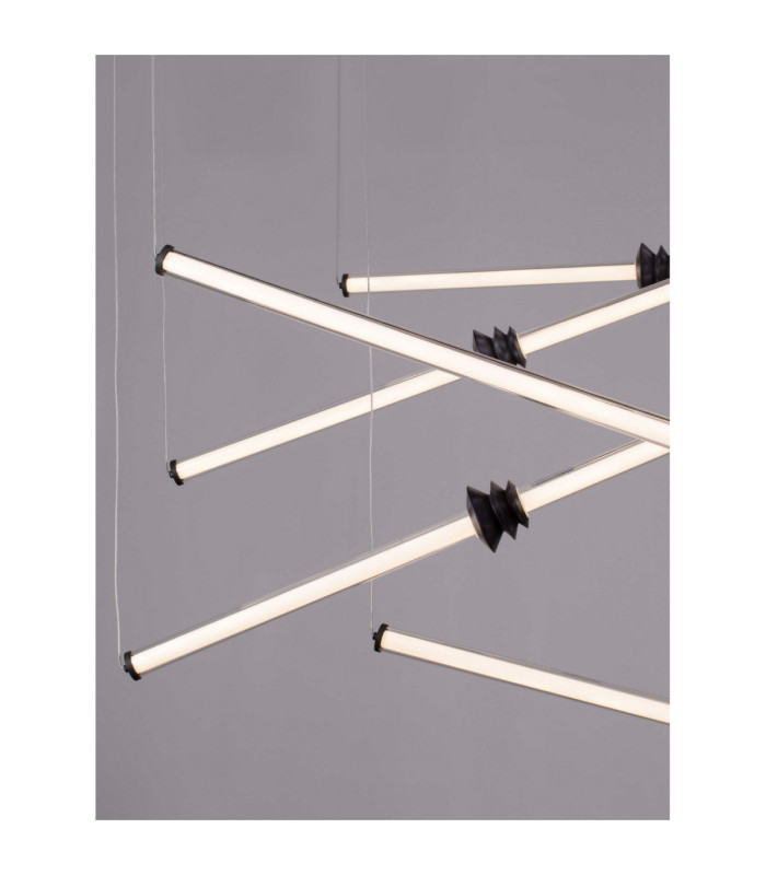 Stalactite Cluster Pendant Ceiling Light Sandy Black Triac Dimmable LED 79W 6467lm 3000K-6