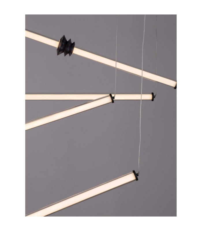 Stalactite Cluster Pendant Ceiling Light Sandy Black Triac Dimmable LED 79W 6467lm 3000K-7