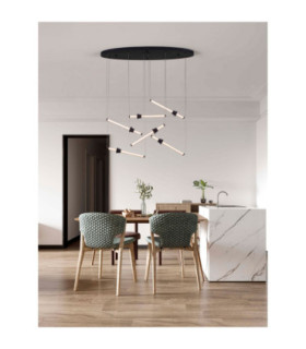 Stalactite Cluster Pendant Ceiling Light Sandy Black Triac Dimmable LED 36W 2811lm 3000K-2