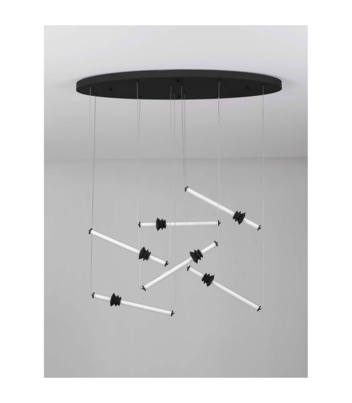 Stalactite Cluster Pendant Ceiling Light Sandy Black Triac Dimmable LED 36W 2811lm 3000K-3