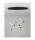 Stalactite Cluster Pendant Ceiling Light Sandy Black Triac Dimmable LED 36W 2811lm 3000K-4