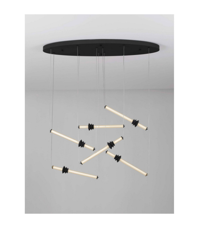Stalactite Cluster Pendant Ceiling Light Sandy Black Triac Dimmable LED 36W 2811lm 3000K-4