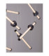 Stalactite Cluster Pendant Ceiling Light Sandy Black Triac Dimmable LED 36W 2811lm 3000K-5