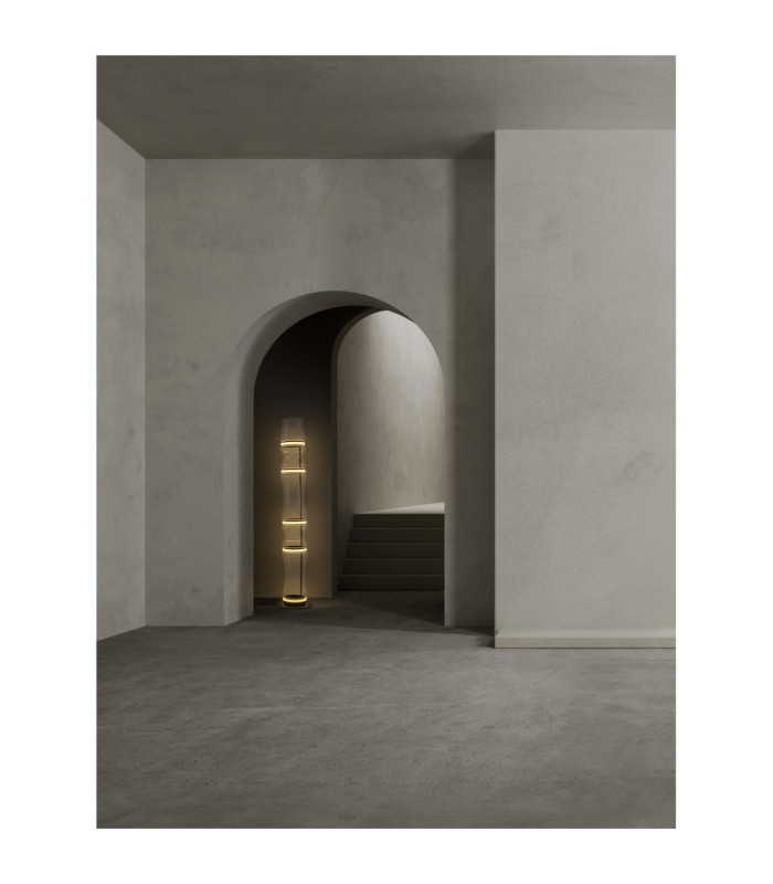 Anapnoe LED Integrated Floor Lamp Matt Black Dimmable LED 46W 965lm 3000K-2