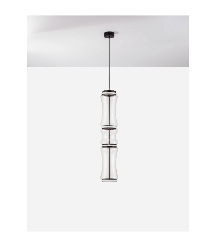 Anapnoe Integrated LED Pendant Ceiling Light Matt Black Triac Dimmable LED 39W 928lm 3000K-3