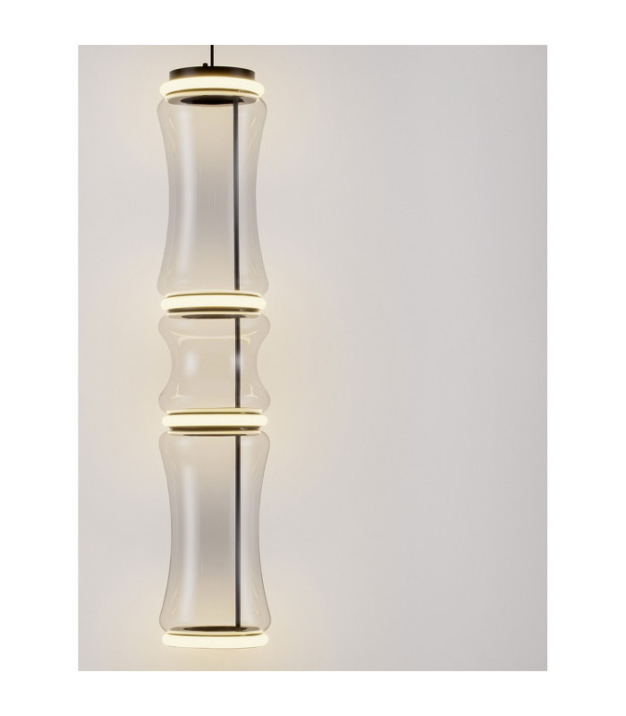 Anapnoe Integrated LED Pendant Ceiling Light Matt Black Triac Dimmable LED 39W 928lm 3000K-7