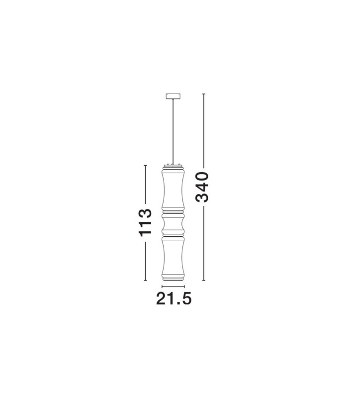 Anapnoe Integrated LED Pendant Ceiling Light Matt Black Triac Dimmable LED 39W 928lm 3000K-8