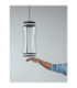Anapnoe Integrated LED Pendant Ceiling Light Matt Black Sensor Dimmable LED 25W 340lm 3000K-4
