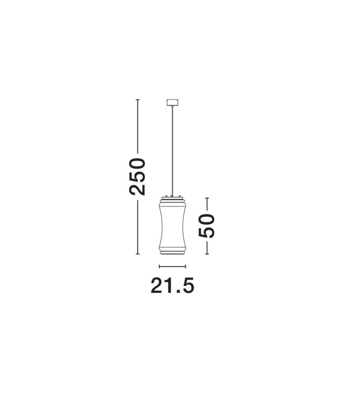 Anapnoe Integrated LED Pendant Ceiling Light Matt Black Sensor Dimmable LED 25W 340lm 3000K-6