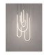 Topaz Cluster Pendant Ceiling Light Matt Black Triac Dimmable LED 55W 3850lm 3000K-5