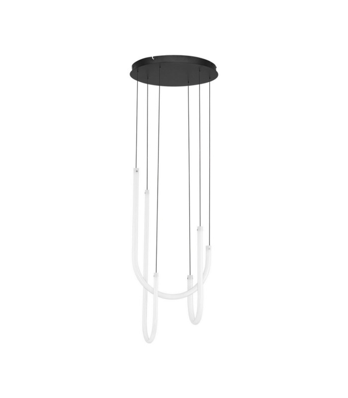 Topaz Cluster Pendant Ceiling Light Matt Black Triac Dimmable LED 40W 2800lm 3000K-1