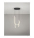 Topaz Cluster Pendant Ceiling Light Matt Black Triac Dimmable LED 40W 2800lm 3000K-4
