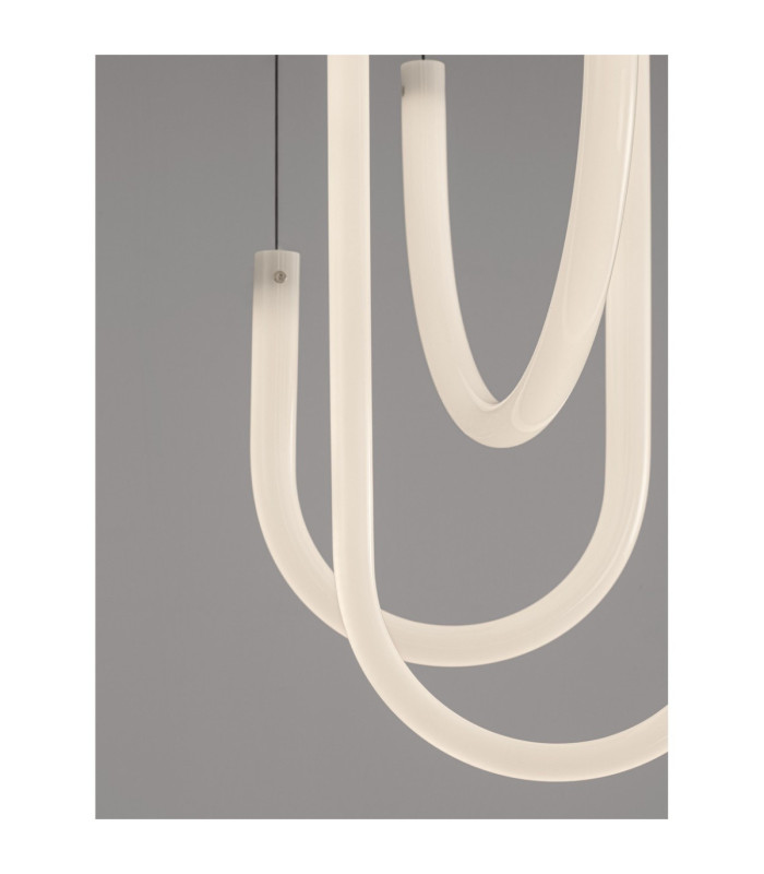 Topaz Cluster Pendant Ceiling Light Matt Black Triac Dimmable LED 40W 2800lm 3000K-6