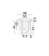 Topaz Integrated LED Semi Flush Ceiling Light Matt Black Triac Dimmable LED 55W 3850lm 3000K-7