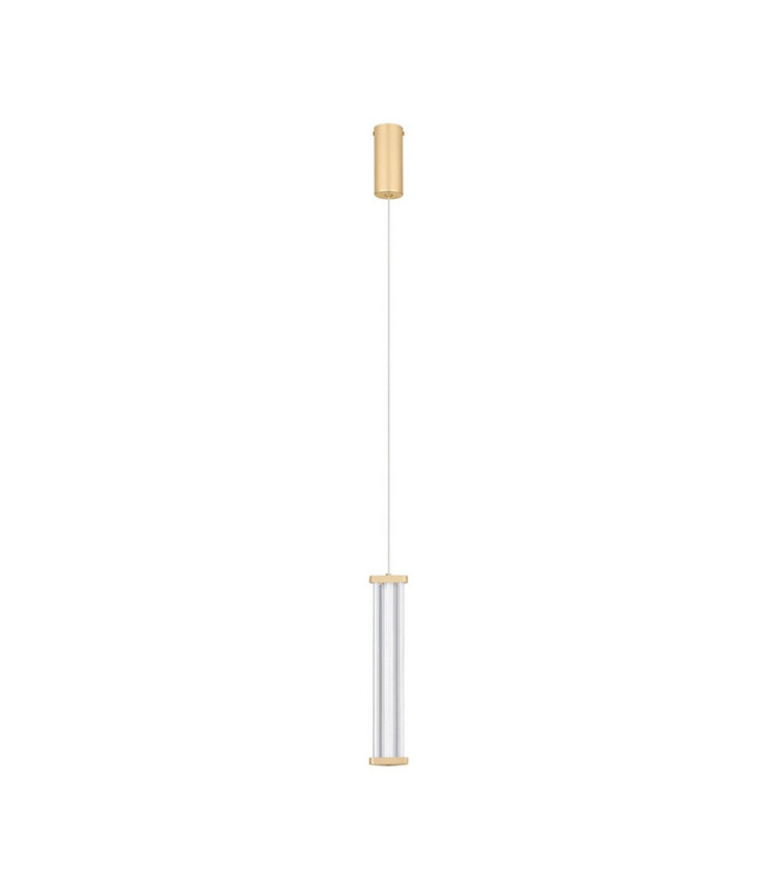 Pheme Slim Pendant Ceiling Light Brushed Gold Triac Dimmable LED 6W 398lm 3000K-1