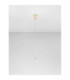 Pheme Slim Pendant Ceiling Light Brushed Gold Triac Dimmable LED 6W 398lm 3000K-3