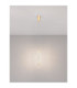 Pheme Slim Pendant Ceiling Light Brushed Gold Triac Dimmable LED 6W 398lm 3000K-4