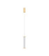 Pheme Slim Pendant Ceiling Light Brushed Gold Triac Dimmable LED 6W 398lm 2700K-1