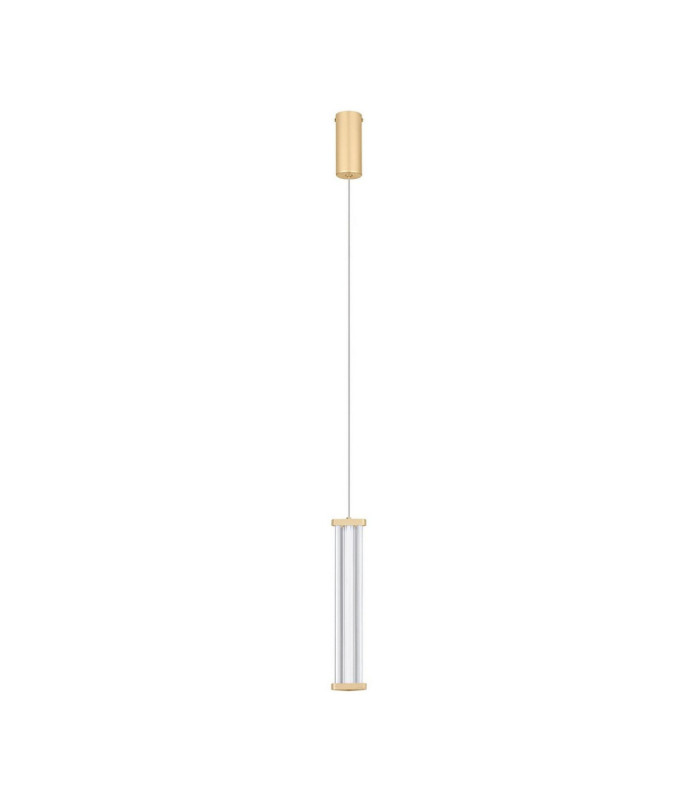 Pheme Slim Pendant Ceiling Light Brushed Gold Triac Dimmable LED 6W 398lm 2700K-1