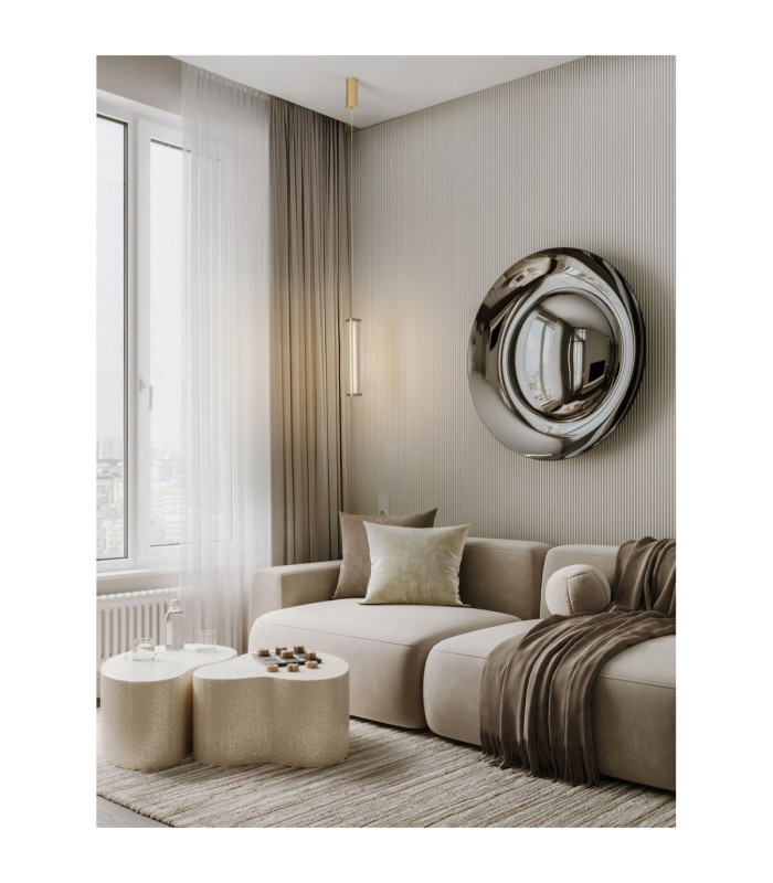 Pheme Slim Pendant Ceiling Light Brushed Gold Triac Dimmable LED 6W 398lm 2700K-6